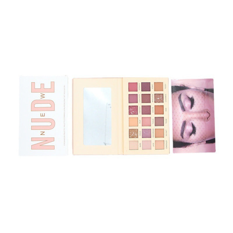 18-Color Desert Rose Eyeshadow Palette | Matte & Pearlescent Earth Tones for Daily & Glam Makeup
