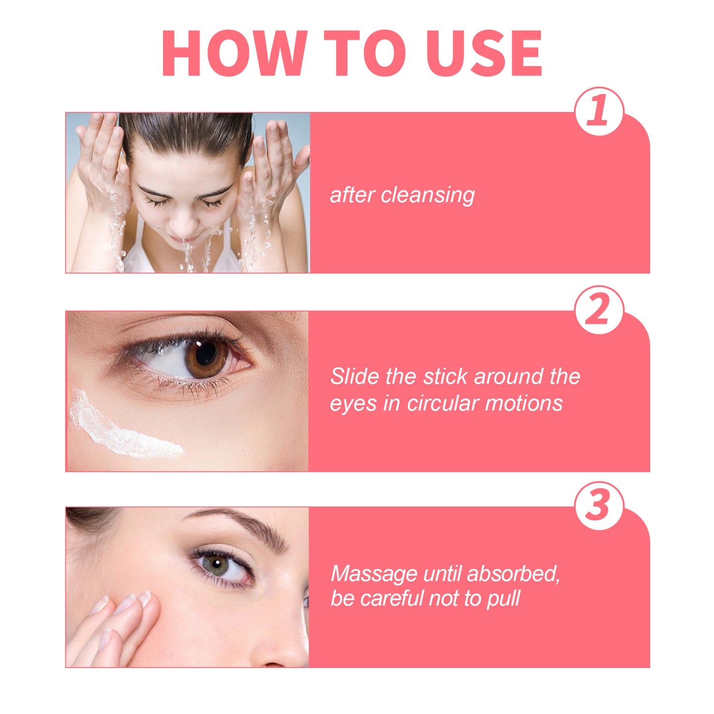 Retinol Eye Cream Stick Firming Fine Lines Repair Eye Skin Tender Skin Moisturizing Eye Cream Around Eye Care