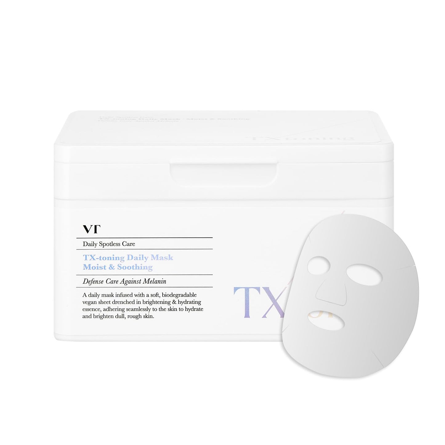 CICA Daily Soothing Mask 30 Sheets, Centella Asiatica & Hyaluronic Acid for Moisturizing & Hydrating, Instant Calm & Glow, Skin Softening Facial Mask, Korean Face Mask