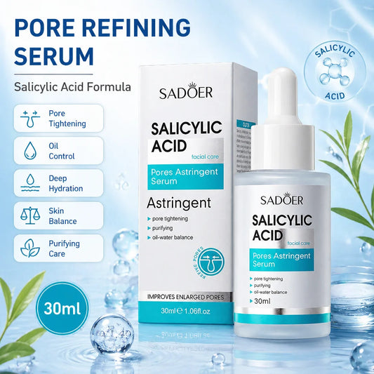 Hyaluronic Acid Facial Essence Natural Moisturizing Factor Salicylic Acid Pore Tightening Serum Deeply Hydrating Oil Control