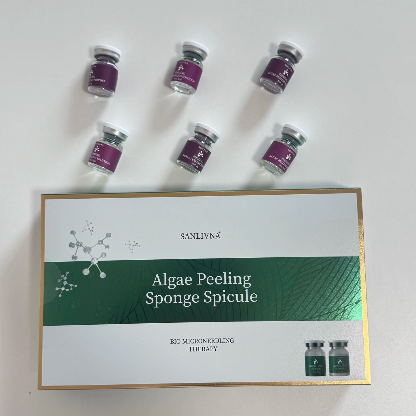 Algae Peeling Whitening Melasma  Peel Kit Seaweed Algae Bio- for Acne Treatment Functional Facial  Seaweed silicon needle MaSk
