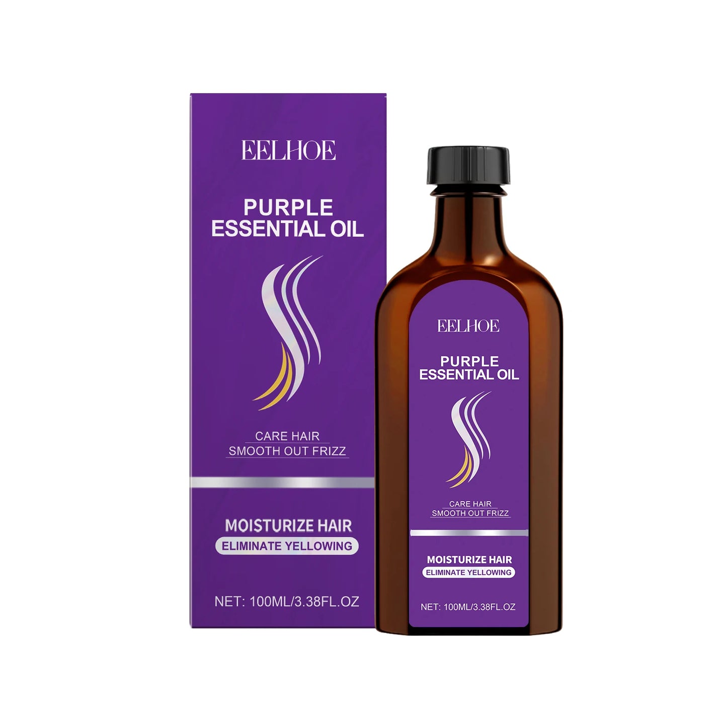 EELHOE Moroccan Hair Care Essential Oil Nourishes Repairs Dry Curly Hair Tips Soften Smooth Suitable for All Hair Daily Care
