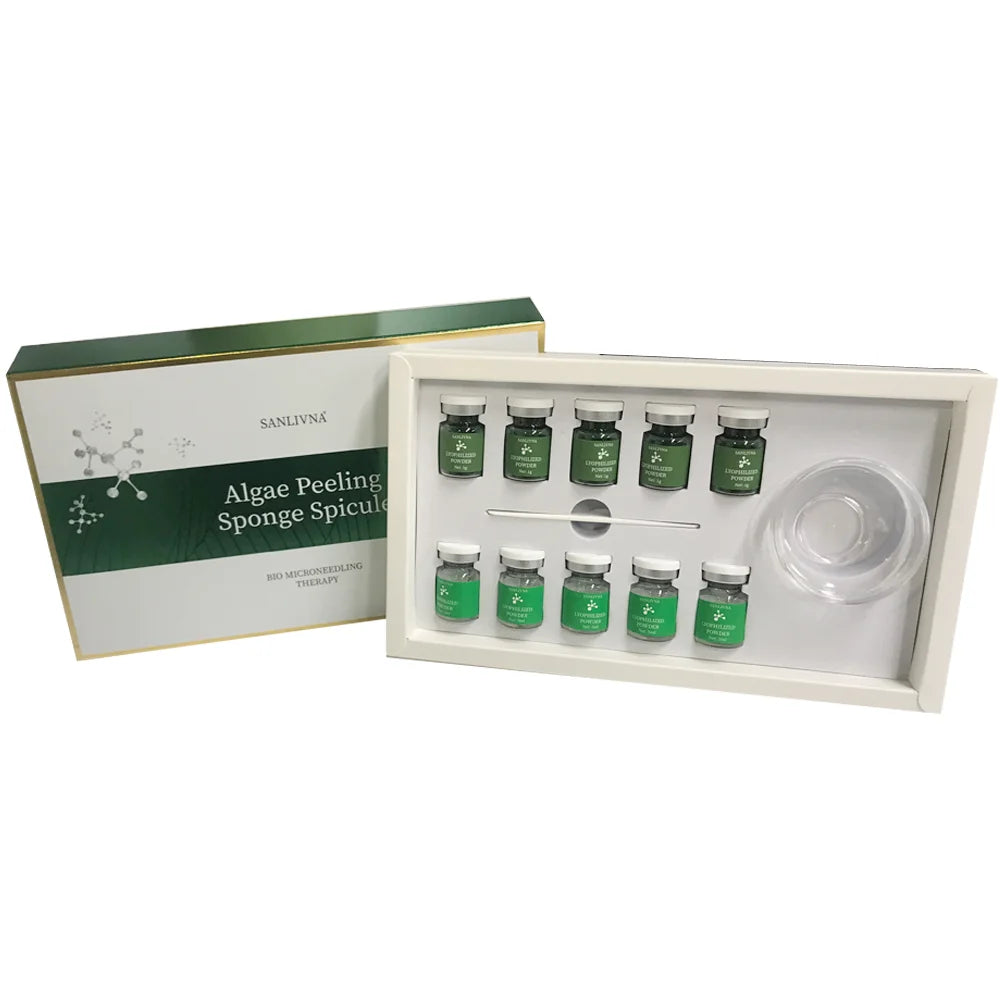 Algae Peeling Whitening Melasma  Peel Kit Seaweed Algae Bio- for Acne Treatment Functional Facial  Seaweed silicon needle MaSk