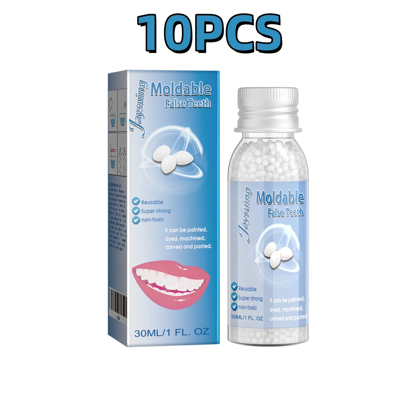 30ml Jaysuing Visual Makeup Denture Modification Dental Gel Repairing Interdental Gaps Fracture Repair Plastic Beauty Tools