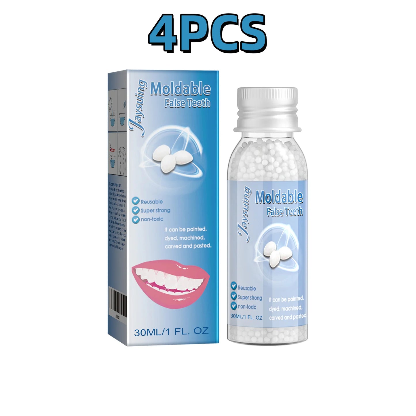 30ml Jaysuing Visual Makeup Denture Modification Dental Gel Repairing Interdental Gaps Fracture Repair Plastic Beauty Tools