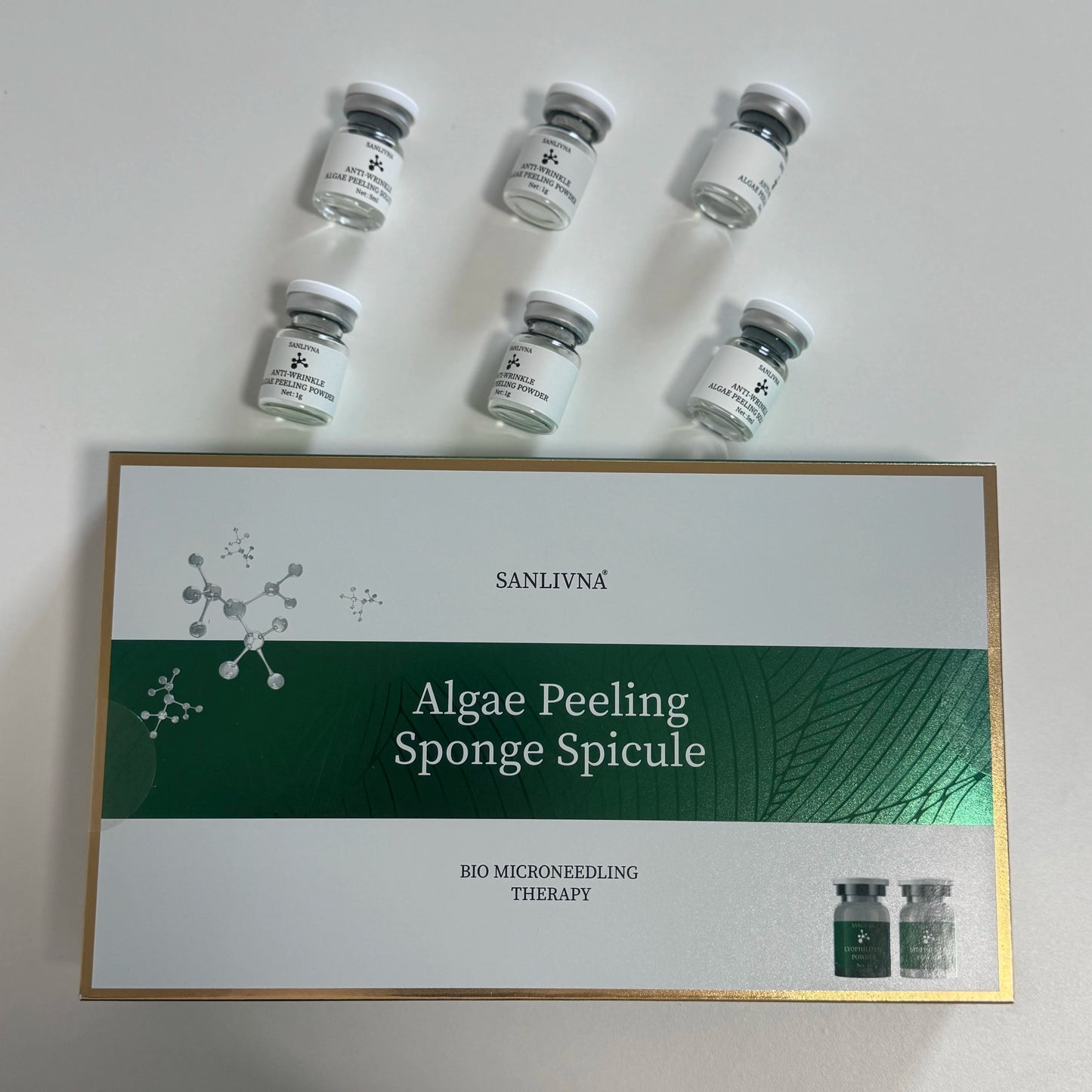 Algae Peeling Whitening Melasma  Peel Kit Seaweed Algae Bio- for Acne Treatment Functional Facial  Seaweed silicon needle MaSk