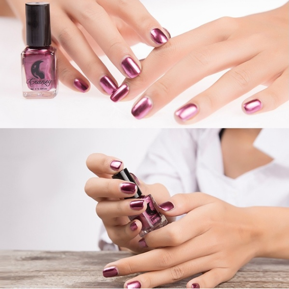 14 Color Mirror Metallic Nail Polish Set | 6ML Shiny Fashion Gel for Trendy Nail Art & Makeup Looks