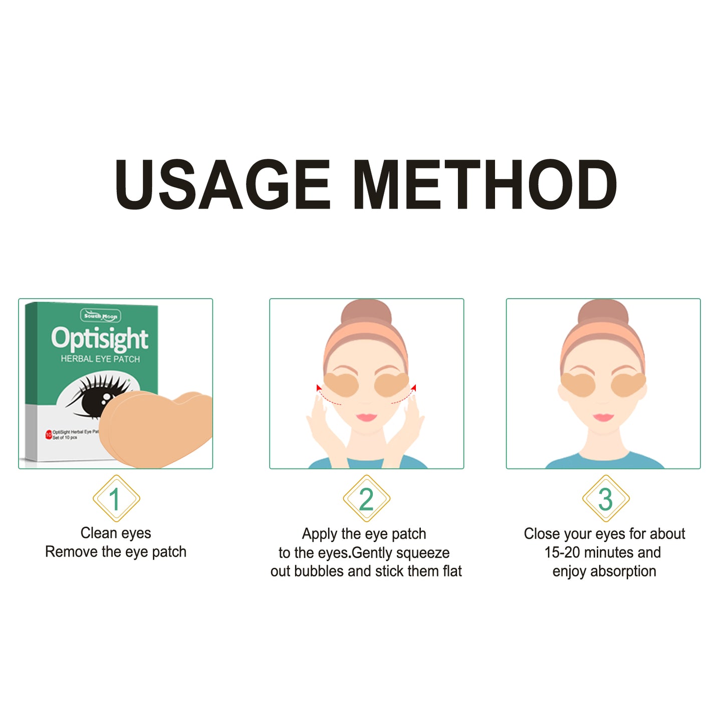 Wormwood Eye Care Sticker Box, Stay Up Late Eye Dry Eye Astringent Cold Compress Stick Moxibustion Students Eye Care Patch Vision
