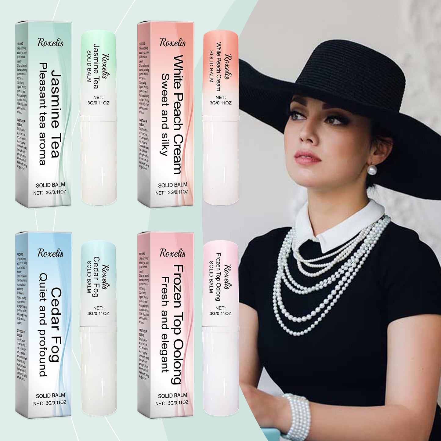 Clear Fragrance Type Solid Balm Fresh Charm Light Elegant Charm Keep Fragrance Fresh Non-Sticky Solid Balm