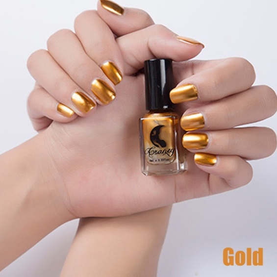 14 Color Mirror Metallic Nail Polish Set | 6ML Shiny Fashion Gel for Trendy Nail Art & Makeup Looks