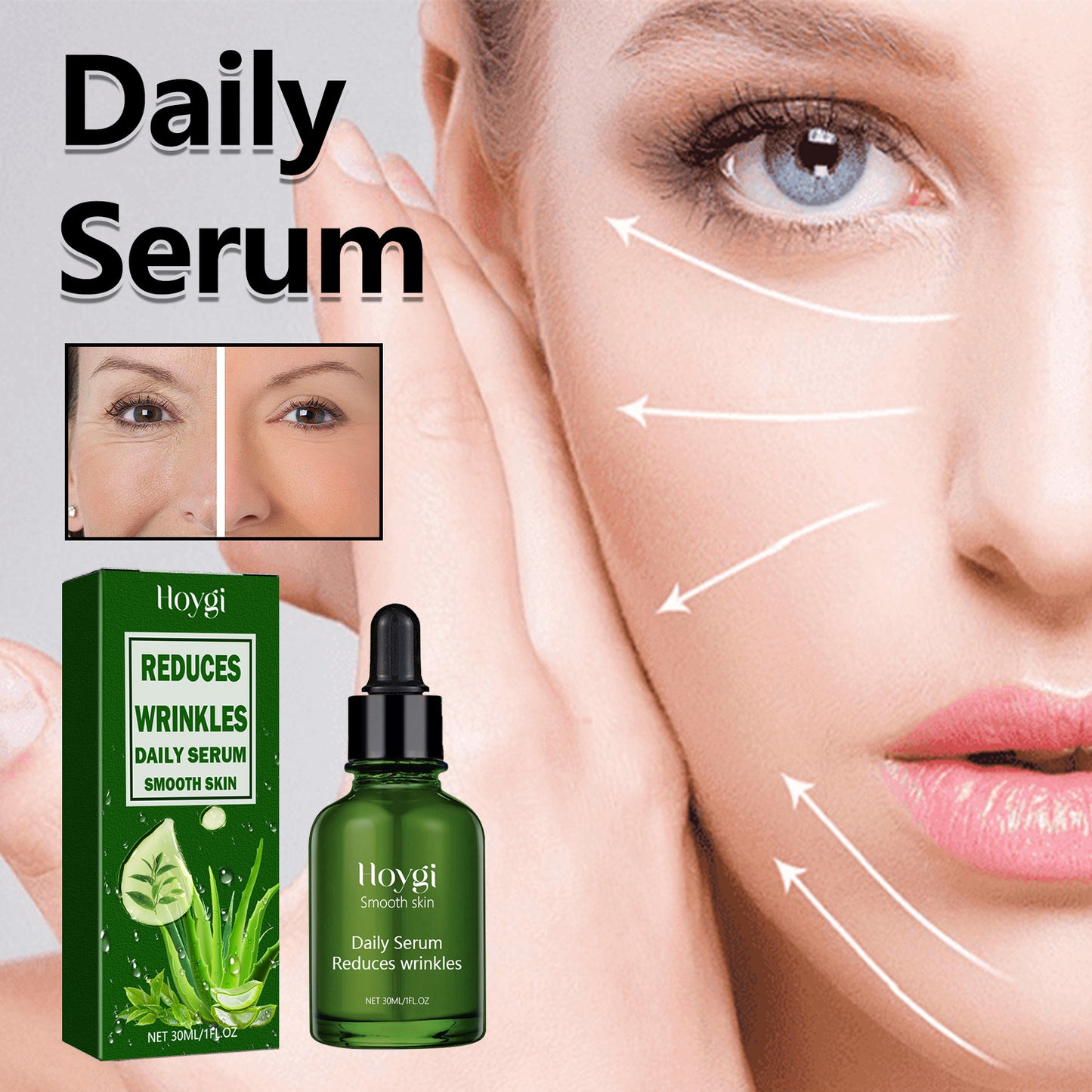 Daily Serum, Face Firming Skin Anti-Wrinkle Anti-Aging Delicate Pore Skin Lotion
