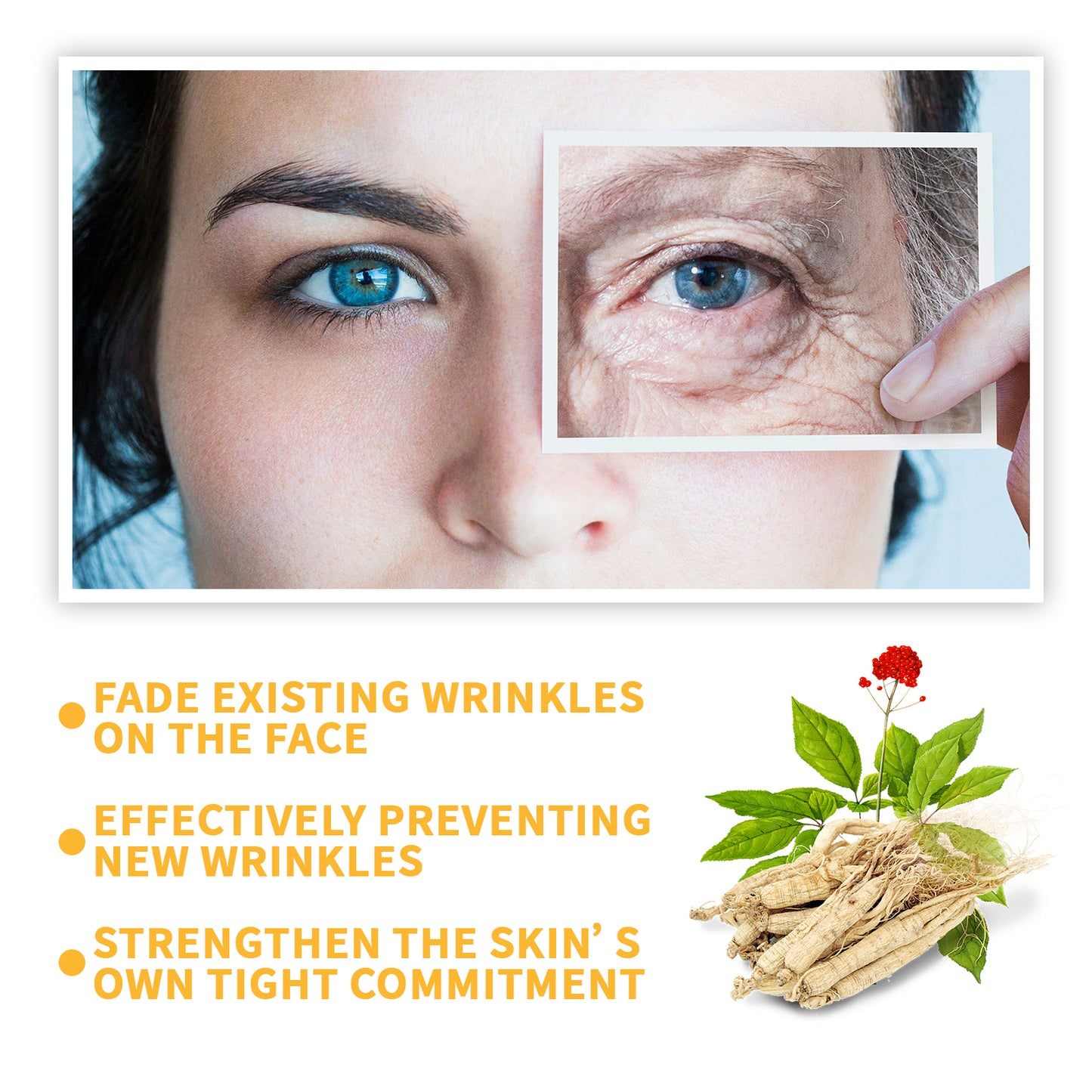 Ginseng Face Essence Moisturizes And Hydrates Soft, Hydrating And Easy To Absorb Refreshing Face Moisturizing Essence
