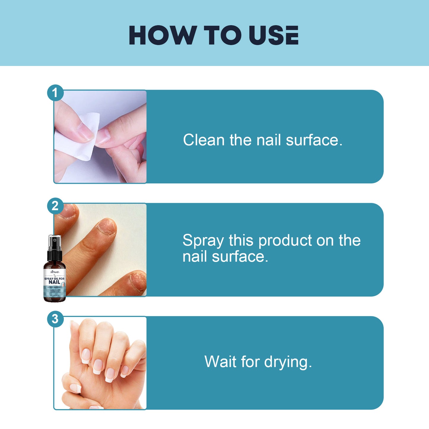 Nail Care Spray, To Reduce Brittle Nails By Layering Nail Strengthening Moisturizing Nutrient Solution