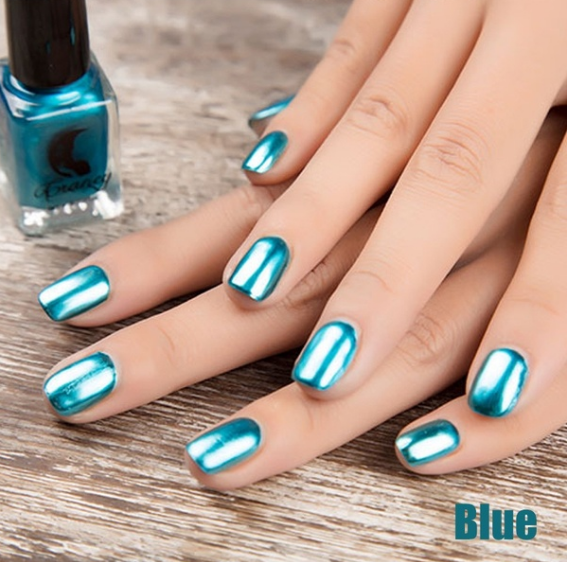 14 Color Mirror Metallic Nail Polish Set | 6ML Shiny Fashion Gel for Trendy Nail Art & Makeup Looks