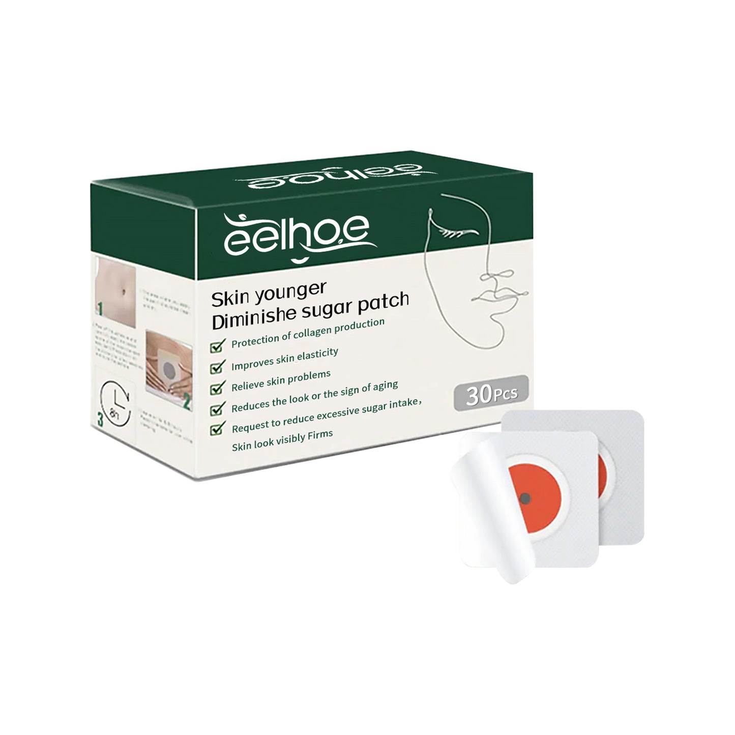 Sugar Soothing Belly Button Stick Shapes Body Contour, Tights Skin, And Shapes Belly Button Stick