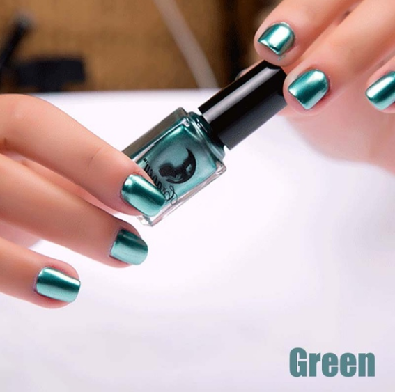 14 Color Mirror Metallic Nail Polish Set | 6ML Shiny Fashion Gel for Trendy Nail Art & Makeup Looks
