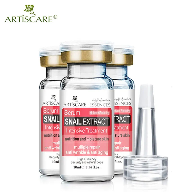 ARTISCARE Snail Essence 3pcs for Moisturizing and Nourishing Face Serum Skin Care Cream