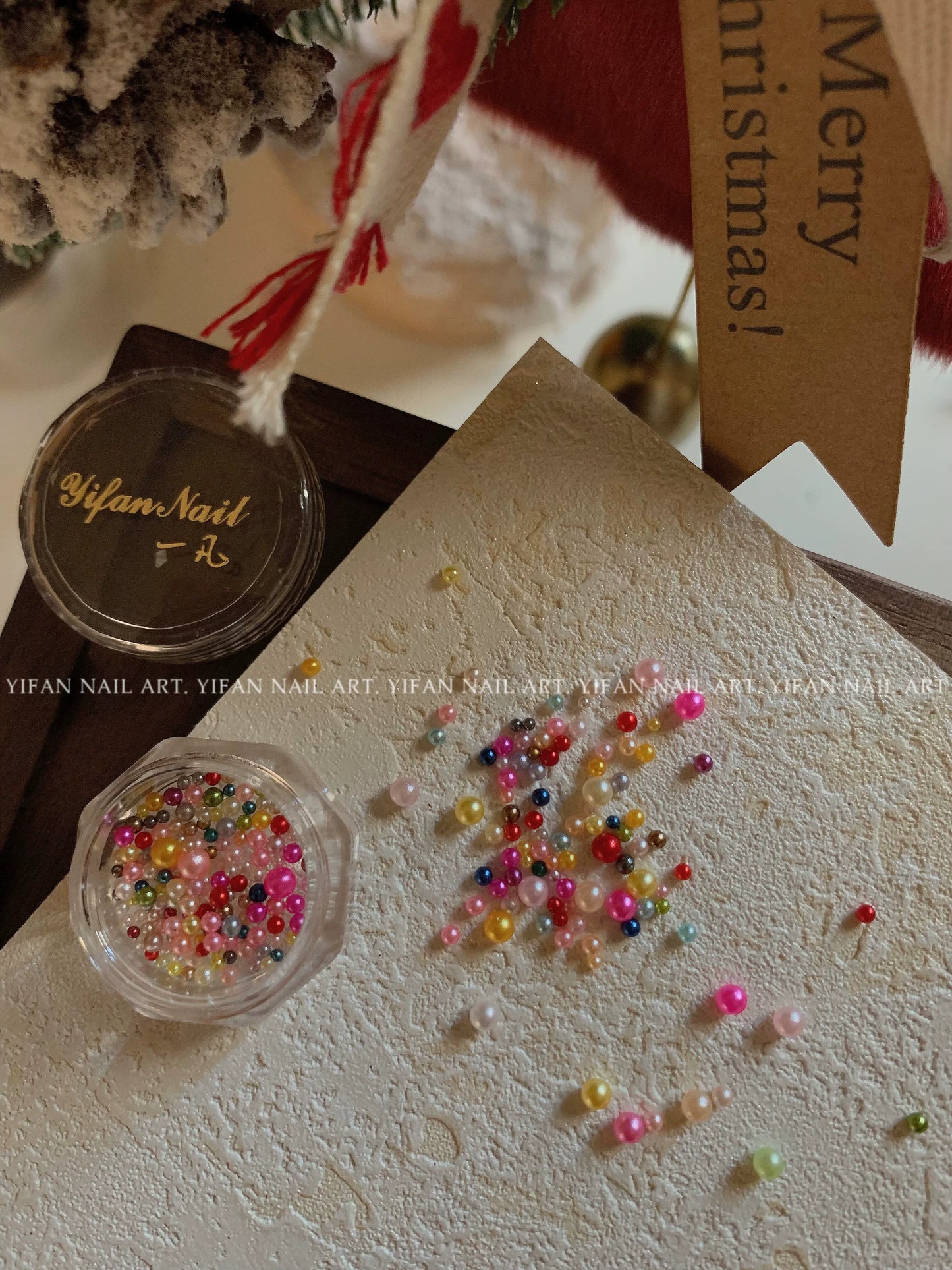 J58m59 Nail Art Sticker Elk Gift Box Gingerbread Man