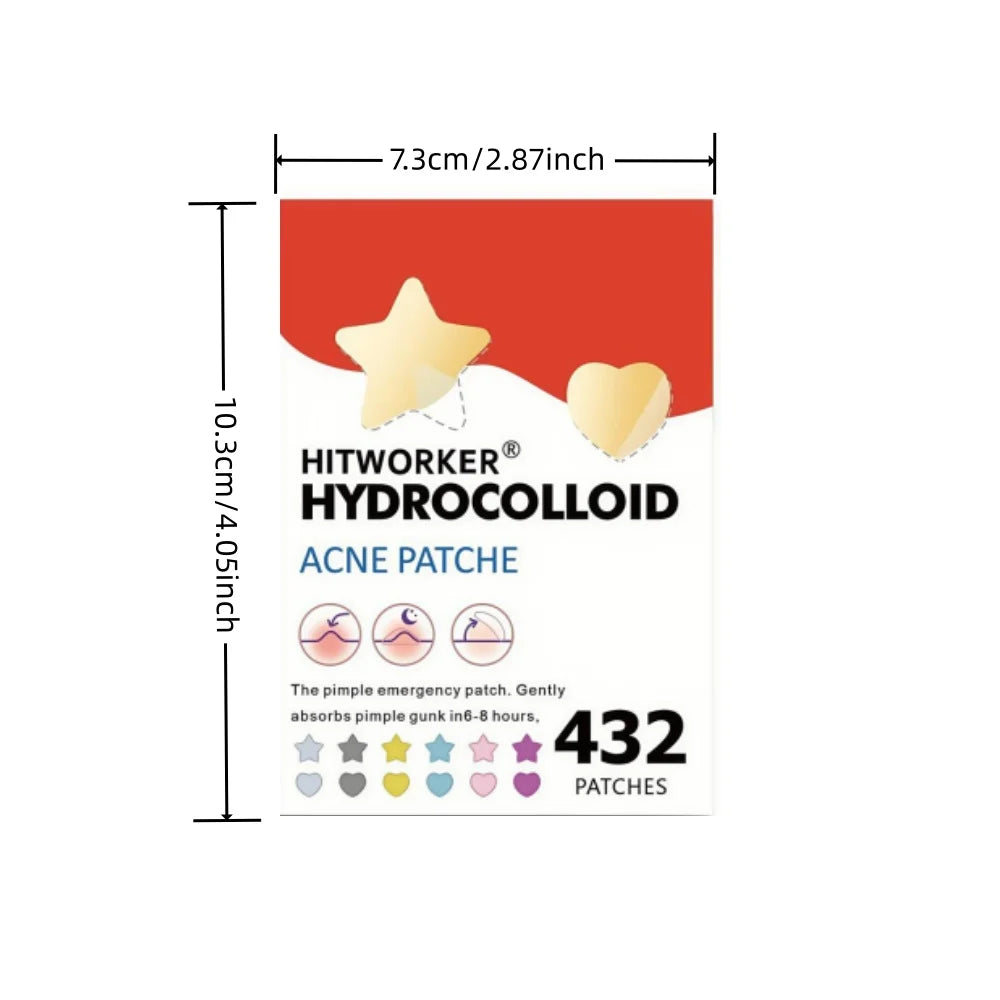 432Count Acne Patch, Alcohol Free, Fragrance Free, Gentle and Effective, Used to Cover Acne and Flaws, Facial Spot Patch