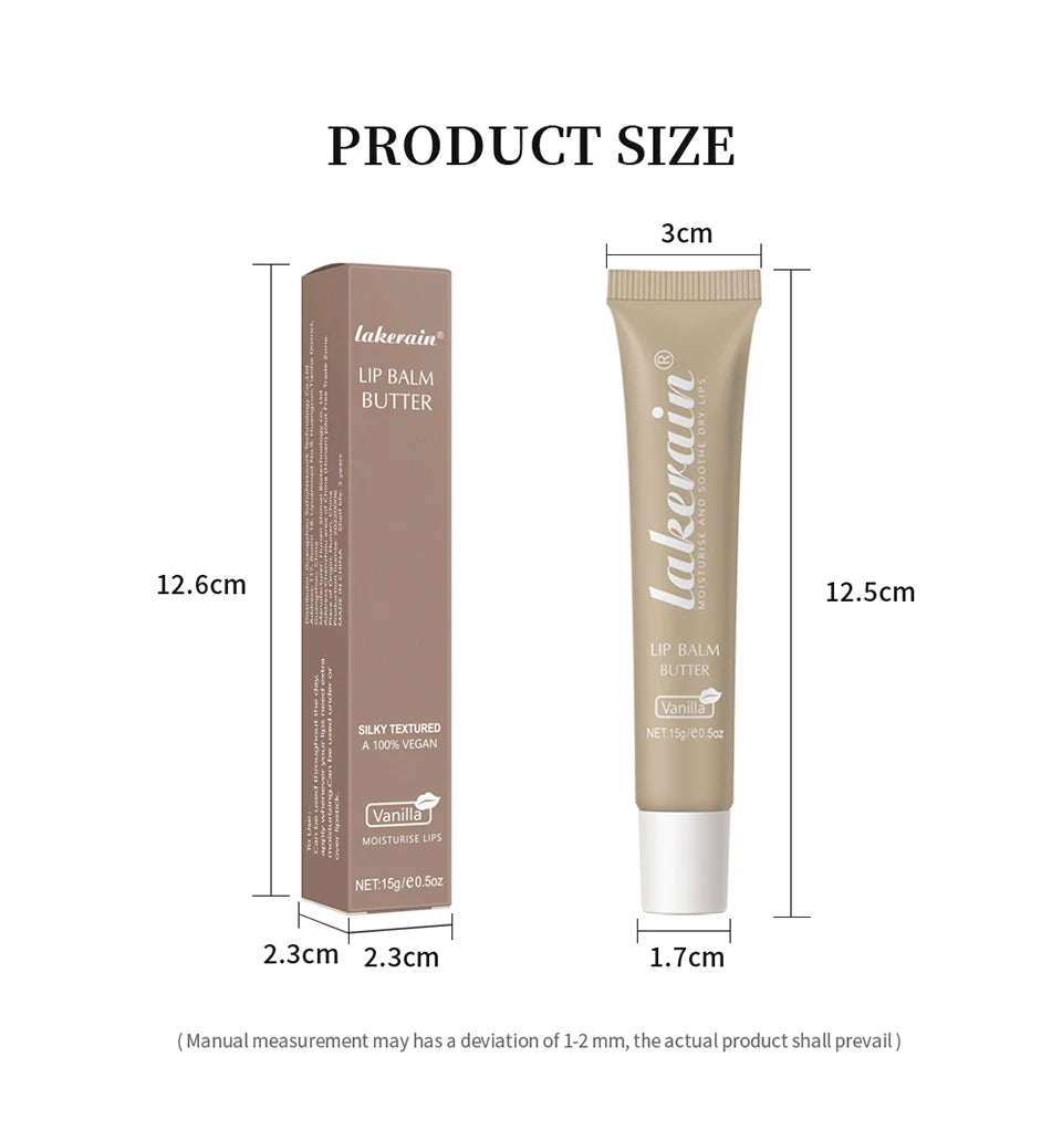 Lip Balm Butter Moisturizing Nourishing Reduce Lip Lines Lip Oil Gloss Hydrates Soothes Dry Lips Skincare Makeup Product