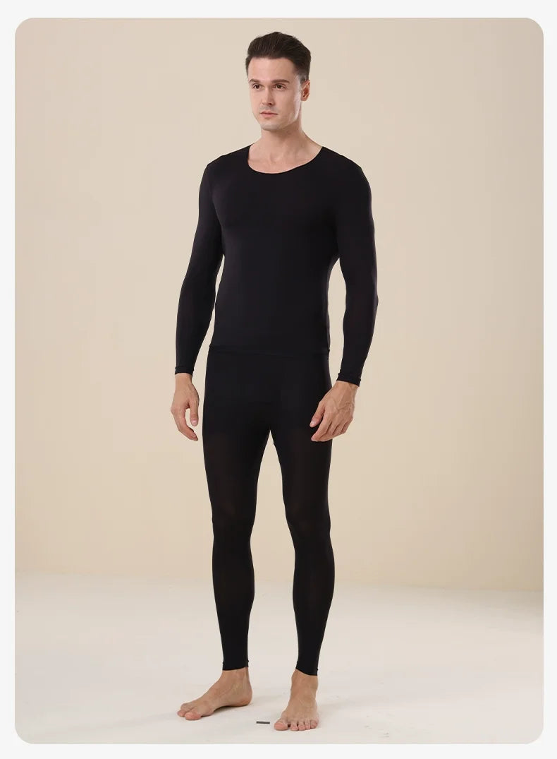 Hyaluronic Acid Skin Care Clothing Men's Invisible Ultra-Thin Spring & Fall Far Infrared Heating Skin Care Clothing Bottoming