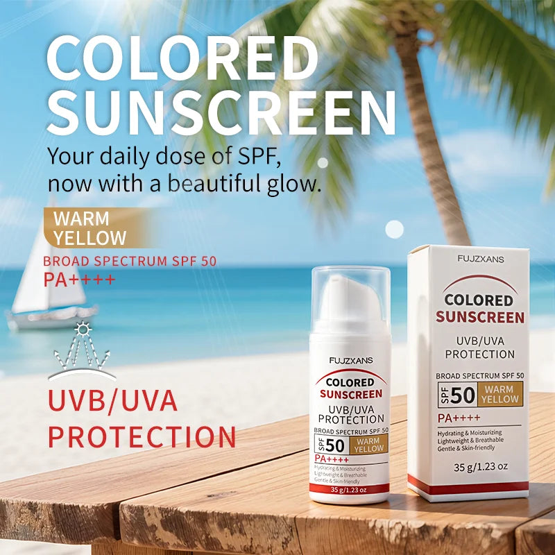 Instant Glass Skin Glow BB Cream With SPF 50, Natural Glow,Waterproof, Warm Yellow Tone That Adapts To Skin, Primer Function.