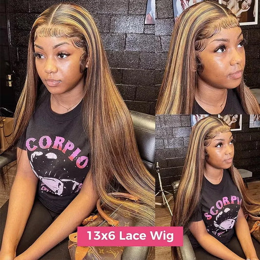 Wigs Human Hair Long Straight 200 Density Wig 13x6 Bone Straight Lace Front Human Hair Wigs 100% Human Hair Wigs For Black Women