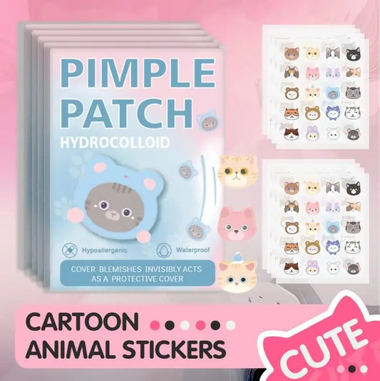 Cartoon Acne Patch Mild Non-irritating Treatment Removal Pimple Patch Breathable Ultra-thin Facial Acne Patches Skin Care
