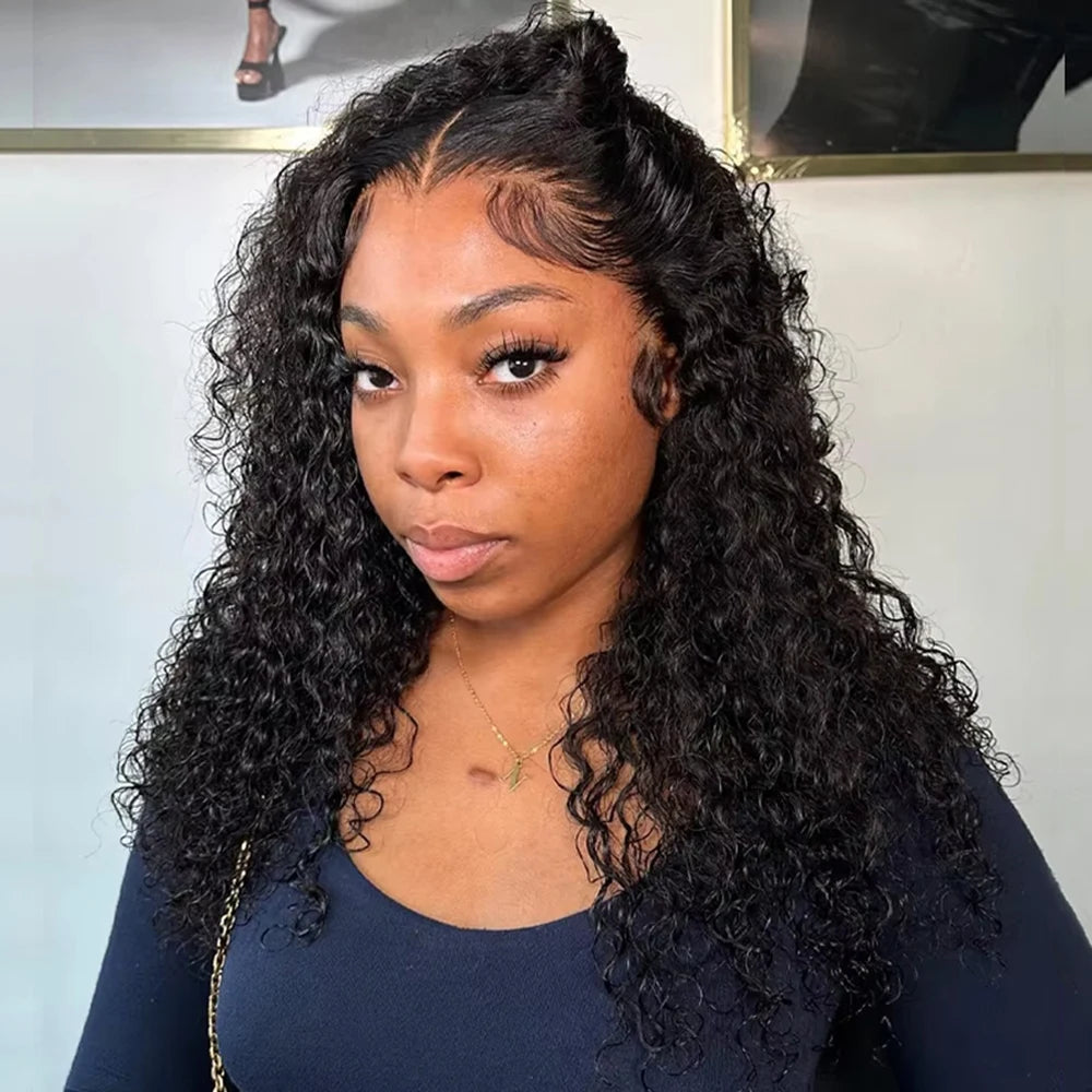 13x4 Curly Bob Lace Front Wig | Short Glueless HD Lace Human Hair Wig – Water Deep Wave for Women