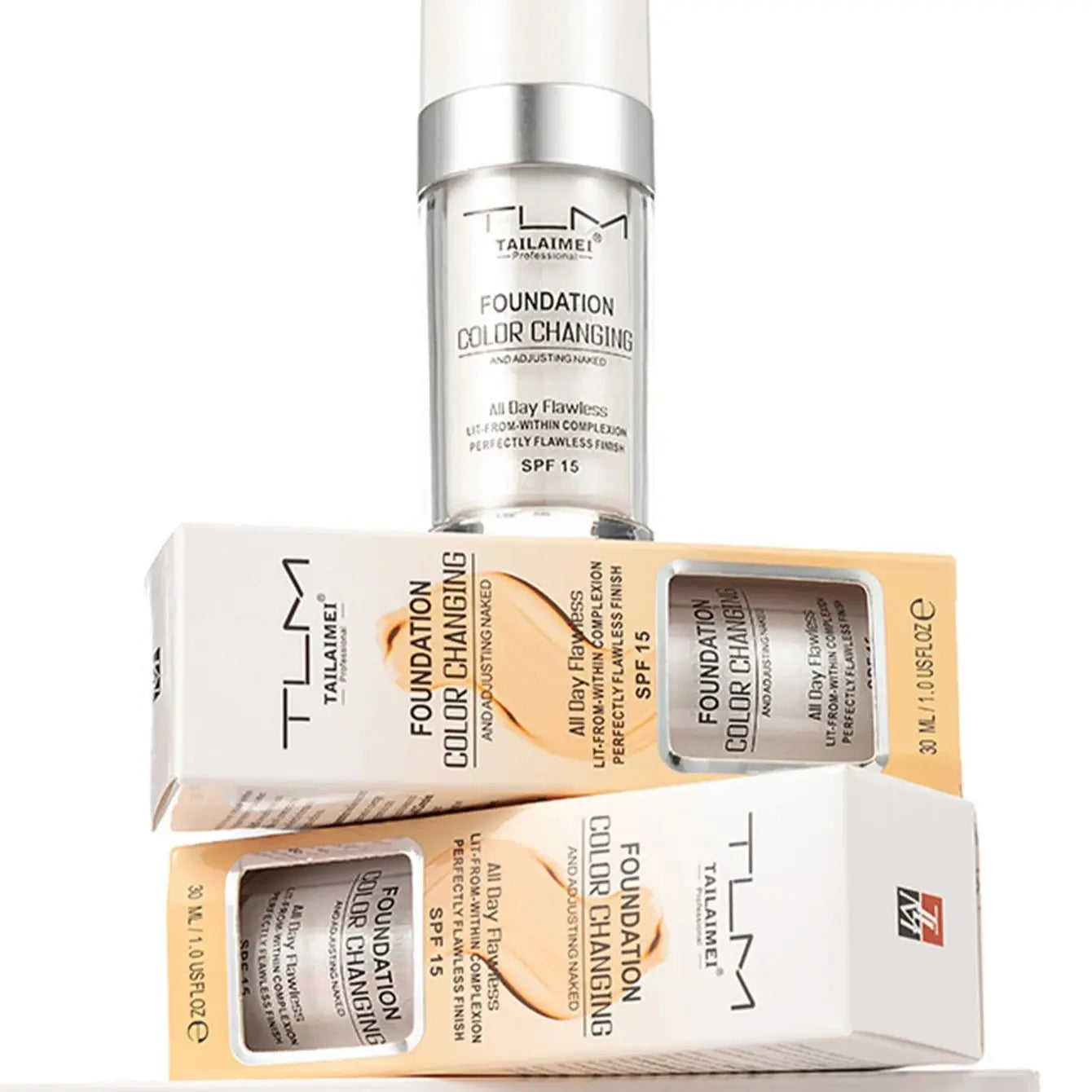 Moisturizing Liquid Foundation – Lightweight, Waterproof & Hydrating Cream Makeup (30ml, SPF)