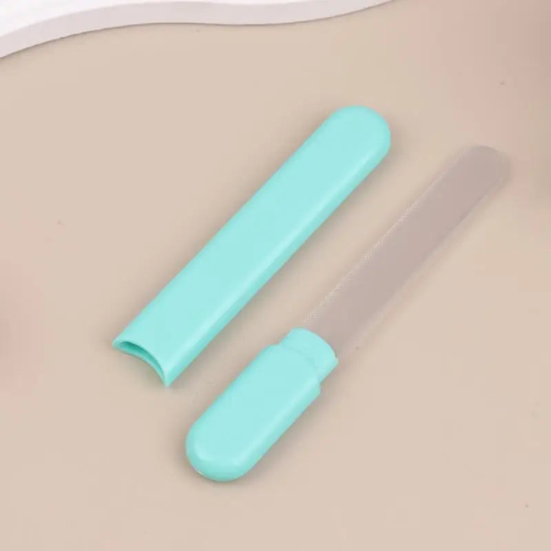 Glass Nail File With Case Crystal Diamond Salon Best Beauty Nail Buffer For Natural And Acrylic Nail