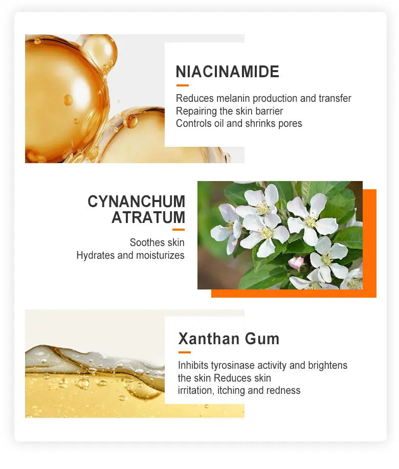 JoyPretty Vitamin C Face Cream Whitening Dark Spots Remover Niacinamide Moisturizing Facial Cream Skin Care Product
