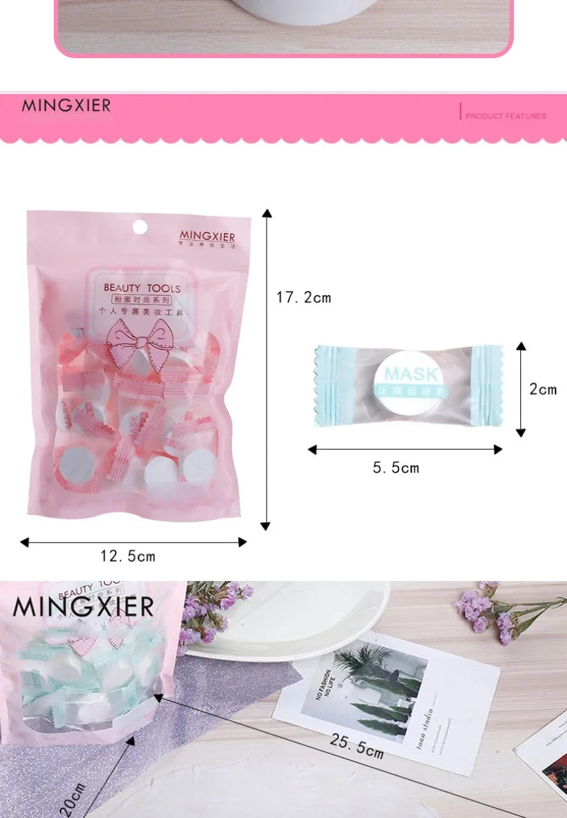 Compressed Mask Skin Care Desechable Nonwovens Paper Compressed Mask Skin Care Made Facial Mask Fabric Independent Packaging