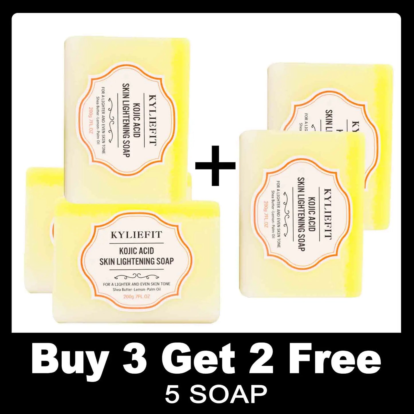 KYLIEFIT Lemon & Turmeric Perfect Combination Body Scrub, Whitening, Moisturizing, Anti Oxidation, Exfoliate,Brighten Skin Tone