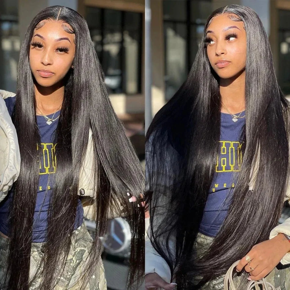 Mossily Straight Lace Front Wigs Hd Lace Wig 13x6 Human Hair Wigs For Women Pre Plucked Brazilian 40 nch 13x4 Lace Frontal Wig