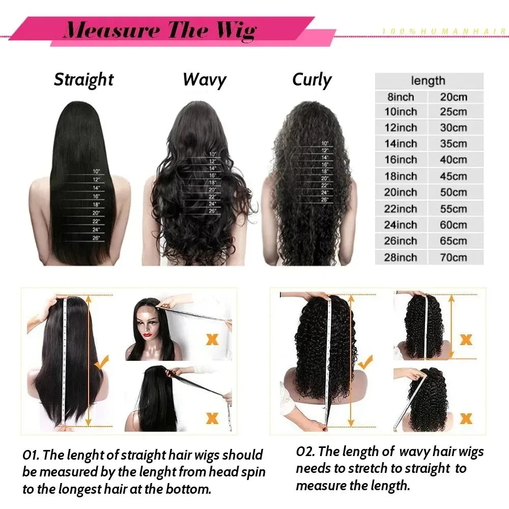 200 Density Glueless 5X5 Straight Lace Front Wig Pre Plucked Lace Front Pre Cut Ready to Wear Lace Closure Human Hair Wigs