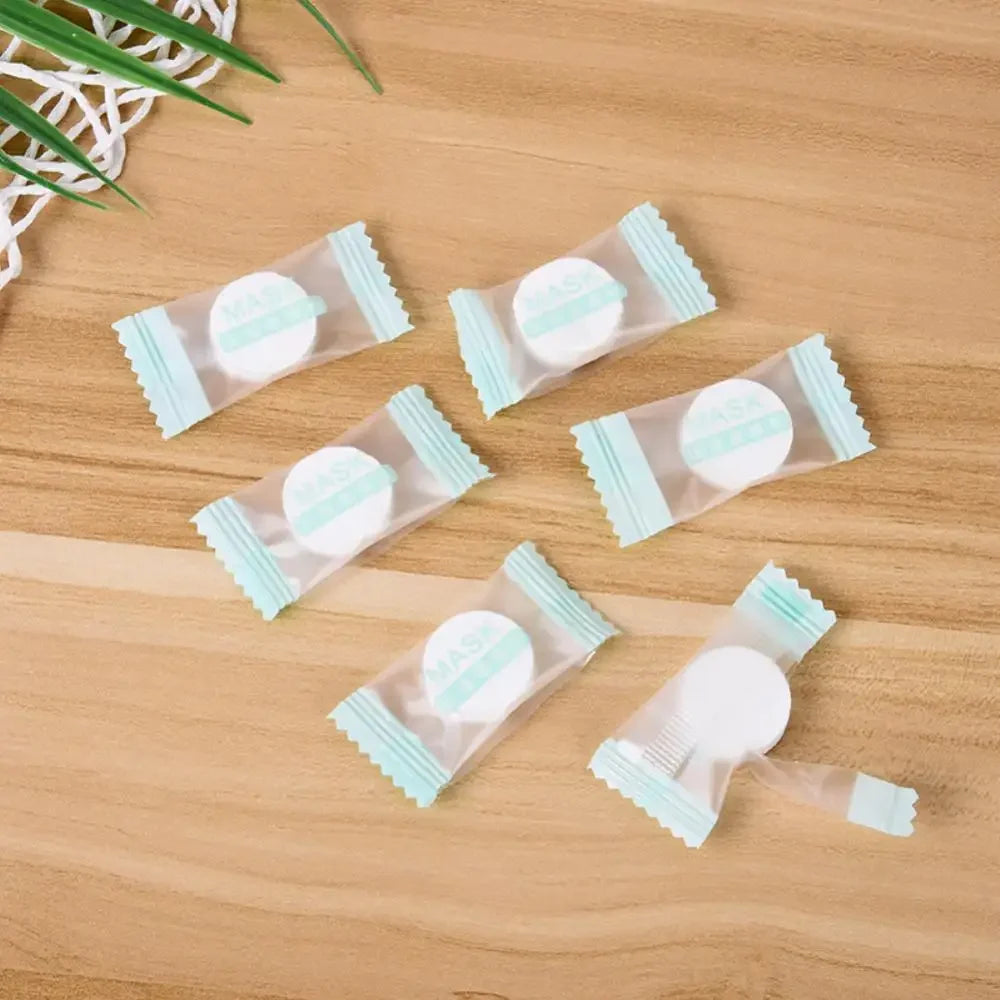 Compressed Mask Skin Care Desechable Nonwovens Paper Compressed Mask Skin Care Made Facial Mask Fabric Independent Packaging