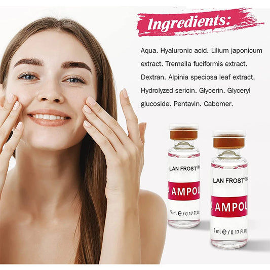 Hyaluronic Acid HA Face Serum Essence Ampoule Moisturizing Skin Care Repair Rejuvenation Firming Hydrating Brightening Tightenin
