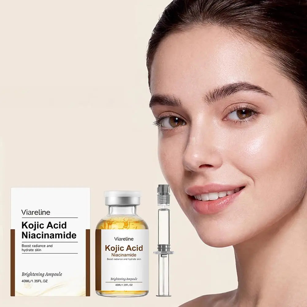 Kojic Acid Infused Face Ampoule Niacinamide Brightening Serum Deep Hydrating Moisturizing Nourishing Daily Glow Skin Care