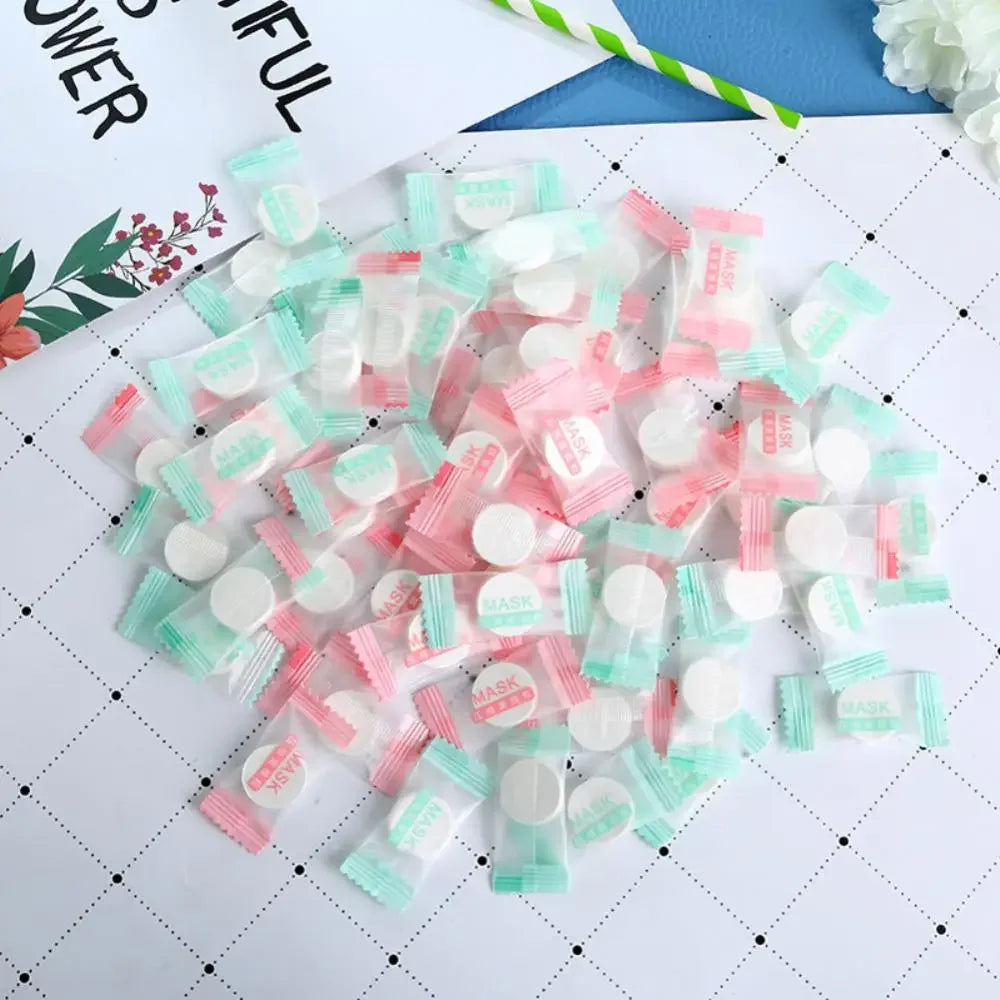Compressed Mask Skin Care Desechable Nonwovens Paper Compressed Mask Skin Care Made Facial Mask Fabric Independent Packaging