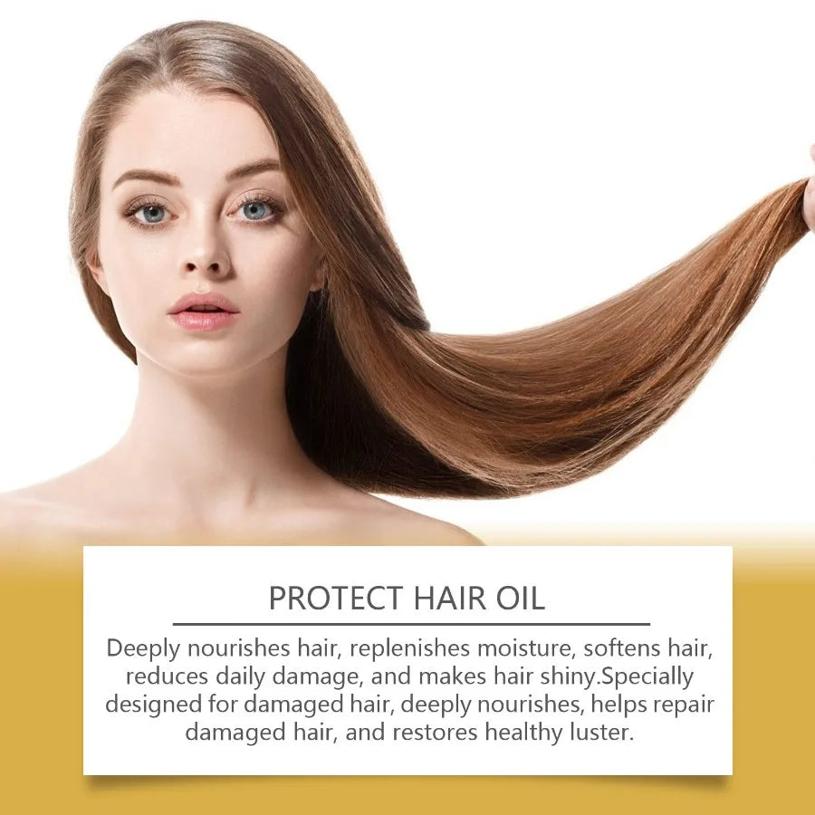 Hoegoa Morocco Hair Care Essential Oil Capsules Improve Dry Hair And Irritated Hair Soft And Moisturizing Hair Care Essential O