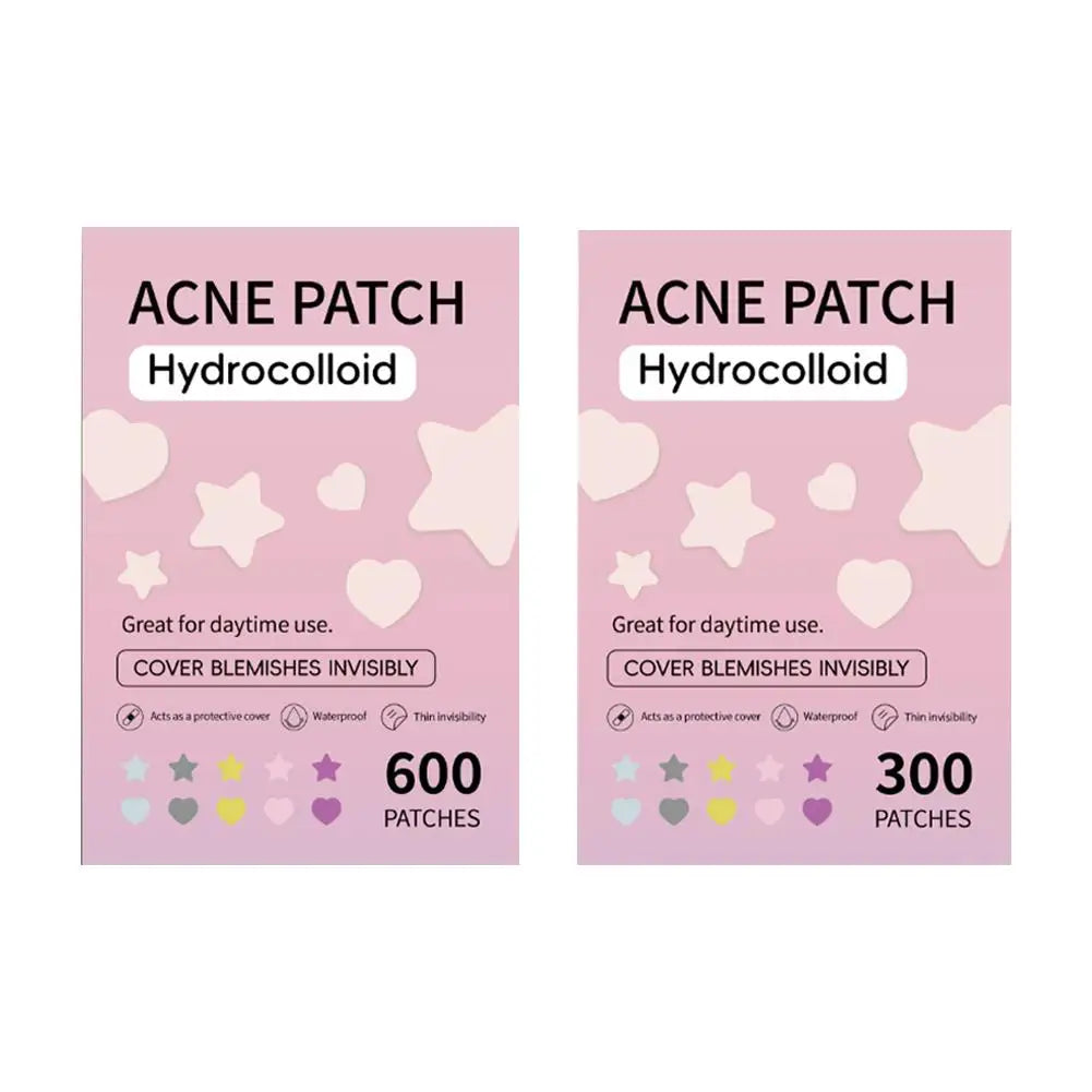 Acne Dot Patches Anti-allergy Sticker Star/Heart Shaped Acne Cover Patch Invisible Healing Acne Treatment Pimple Remover