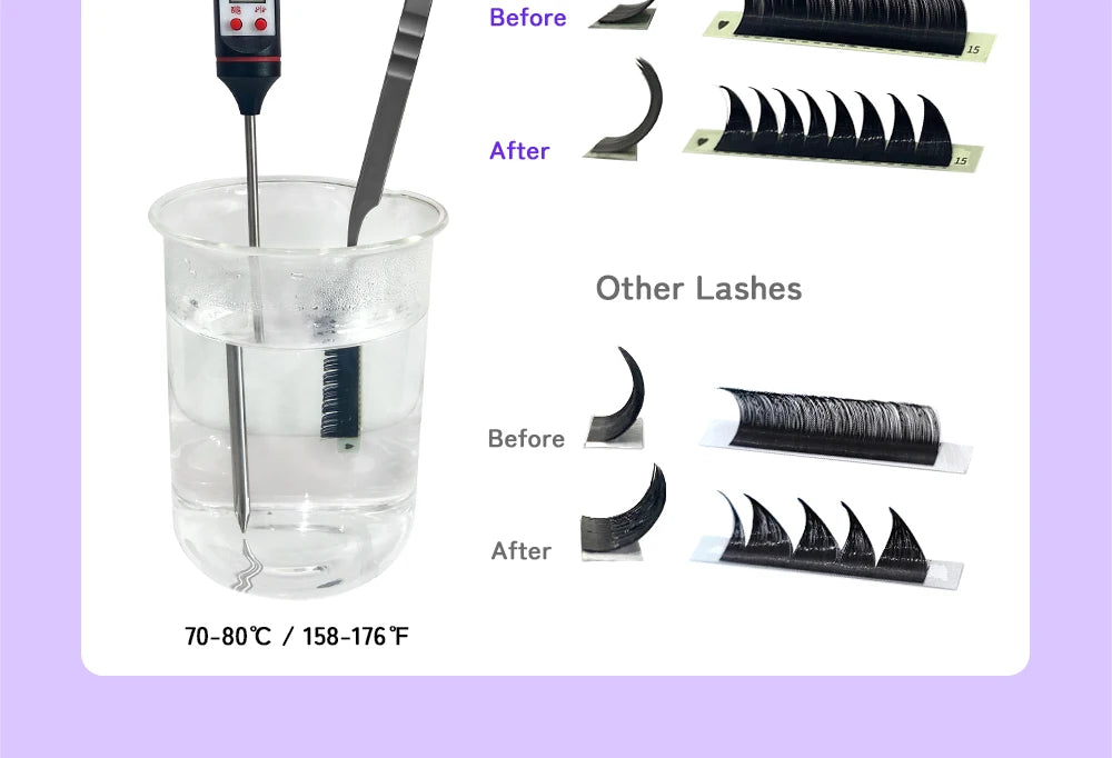 LUKATME 5D W Eyelash Extensions C/D Curl 8-15mm W Shaped 5D Fans False Lashes Mega Volume 5D Eyelash for Makeup