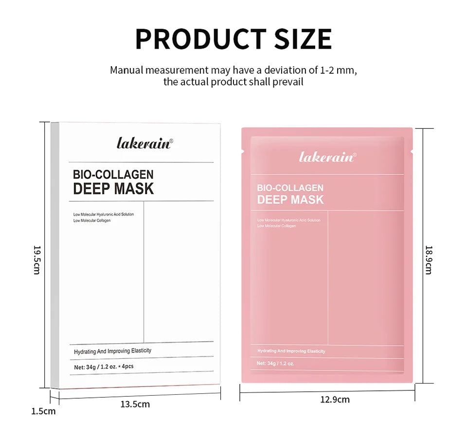 Bio-Collagen Real Deep Mask Supplement Collagen Hydrating Overnight Hydrogel Mask Elasticity Improvement Pore Minimizing Firming