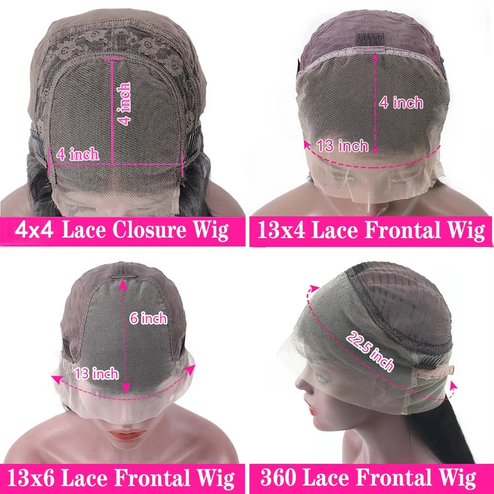 Chocolate Brown Deep Wave Lace Front Wig | 30–42 Inch 13x6/13x5 HD Wet & Wavy Human Hair – 200% Density