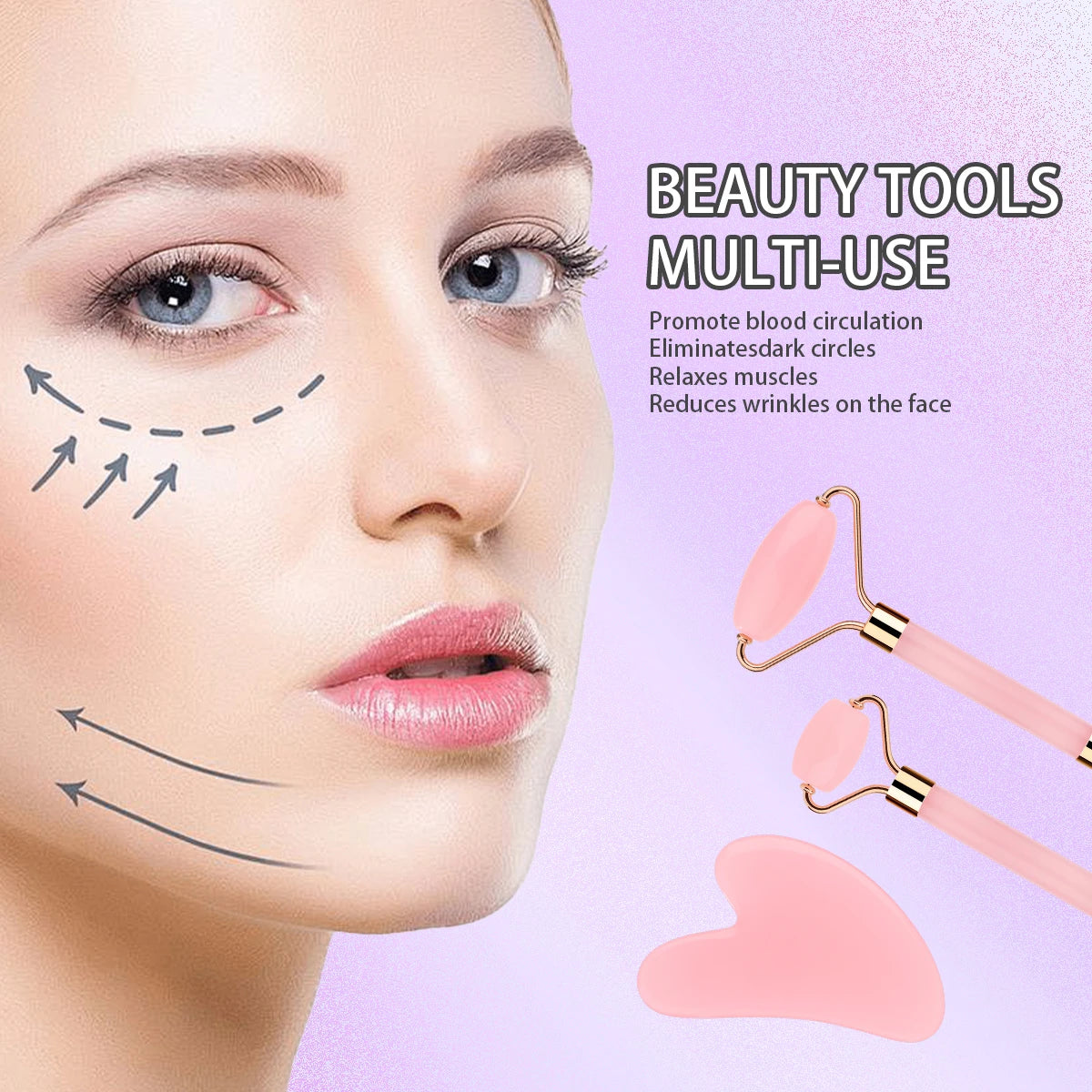 8-Piece Facial Spa Set – Silicone Brush, Hair Band & Gentle Exfoliating Tools
