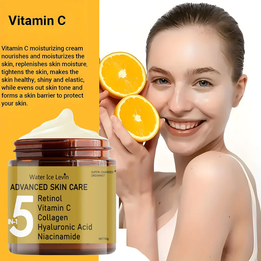 Facial Cream with Retinol, Collagen, Hyaluronic Acid & Niacinamide – Moisturizing & Anti-Aging | 50g