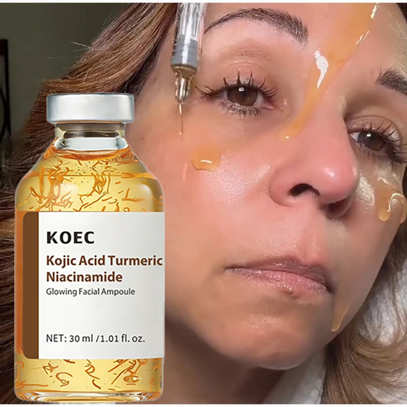 Kojic Acid Turmeric Facial Ampoule Serum With Niacinamide Deep Moisturizing Nourishing Essence 30ml