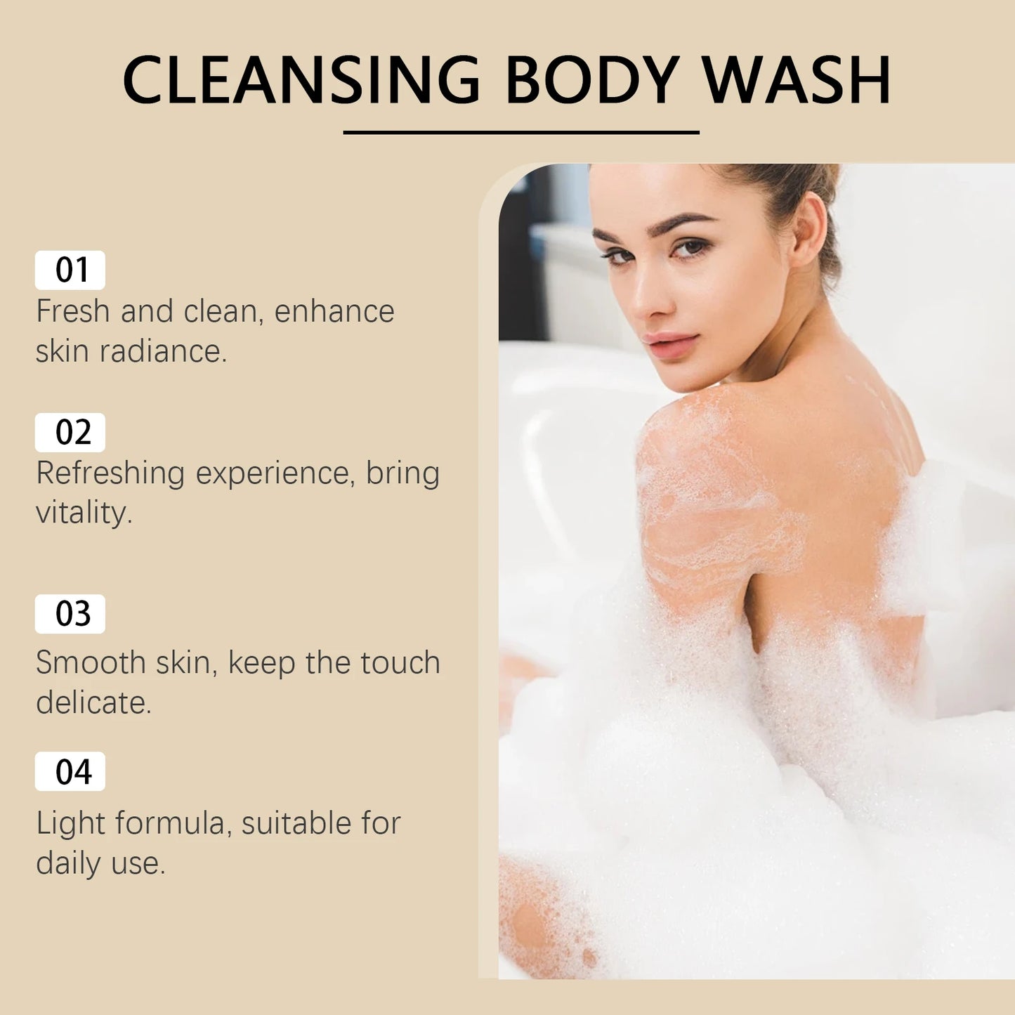 Happy Bath Body Wash Oil – Back Acne Care & Smooth Skin