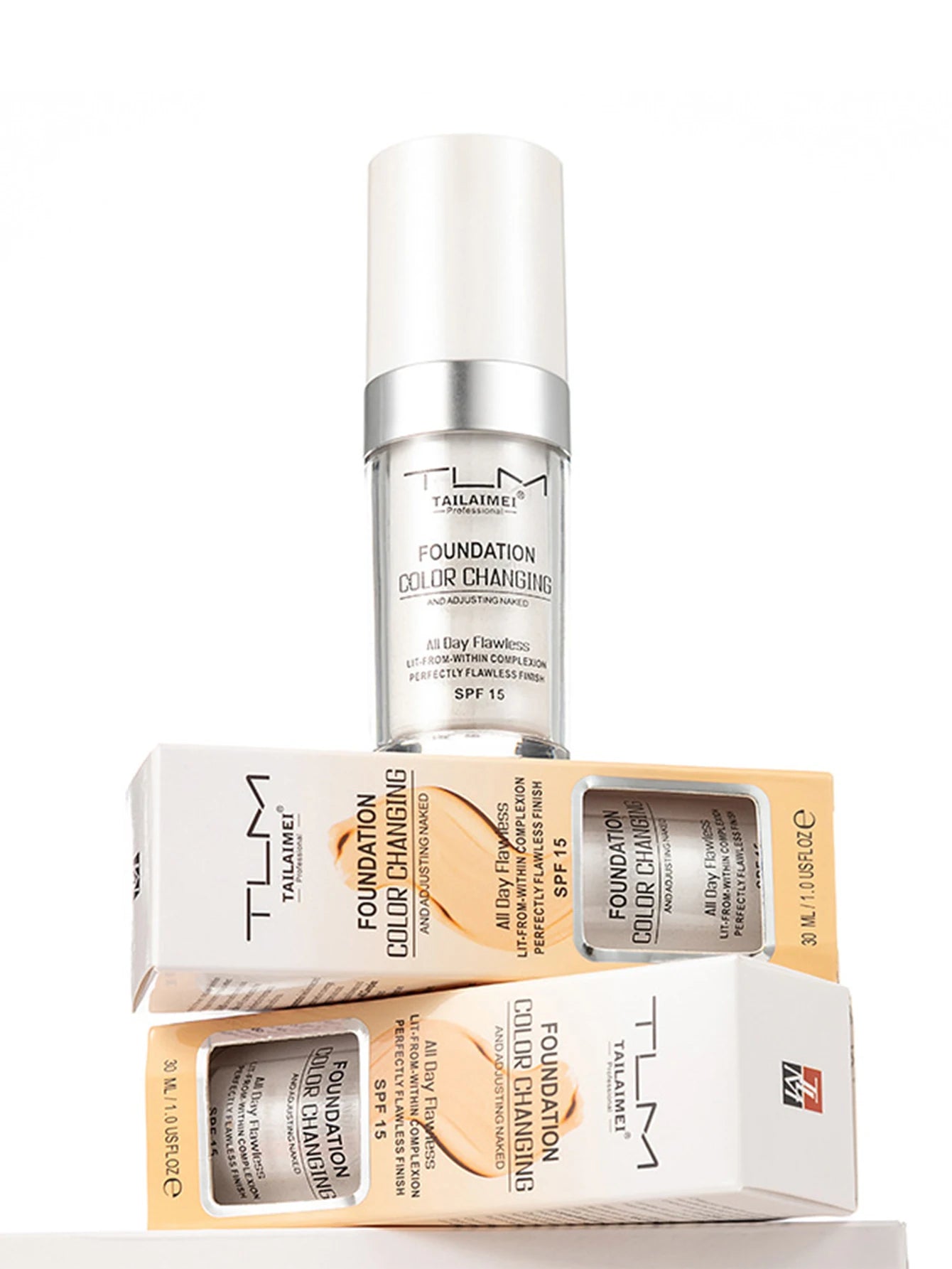 Moisturizing Liquid Foundation – Lightweight, Waterproof & Hydrating Cream Makeup (30ml, SPF)